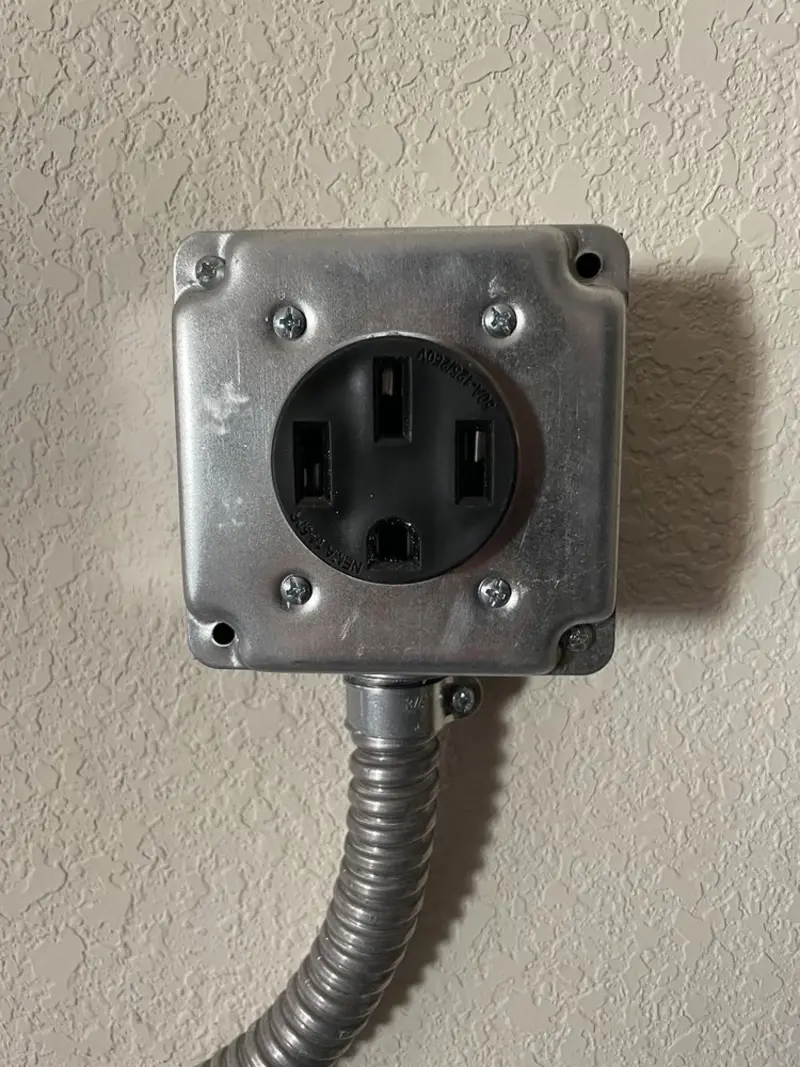 NEMA 14-50 outlet installed for Electrical Panel Upgrade in Oceola